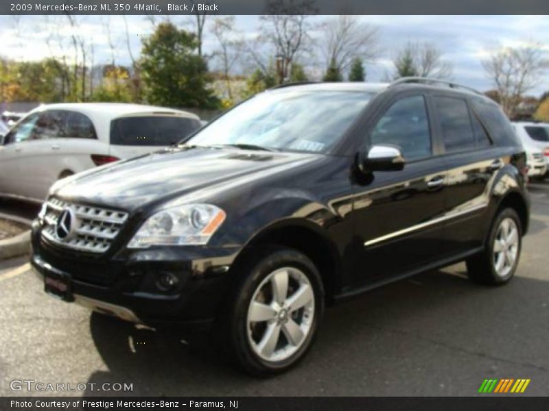 Black / Black 2009 Mercedes-Benz ML 350 4Matic