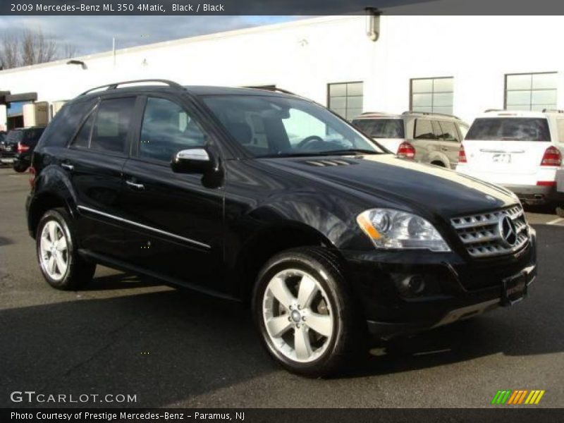 Black / Black 2009 Mercedes-Benz ML 350 4Matic