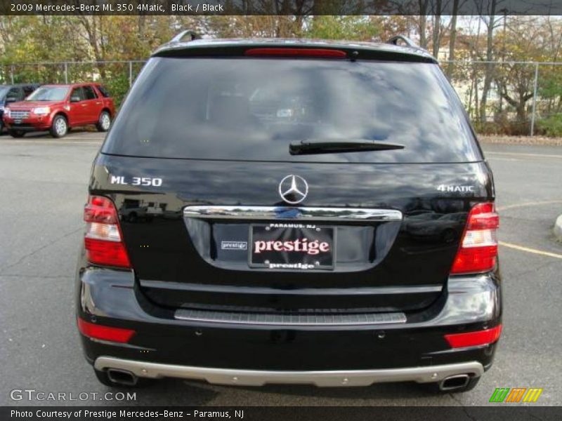 Black / Black 2009 Mercedes-Benz ML 350 4Matic