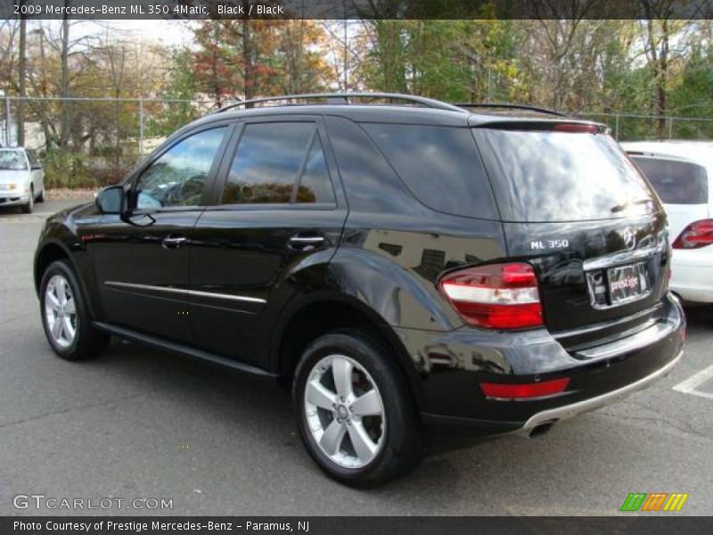 Black / Black 2009 Mercedes-Benz ML 350 4Matic