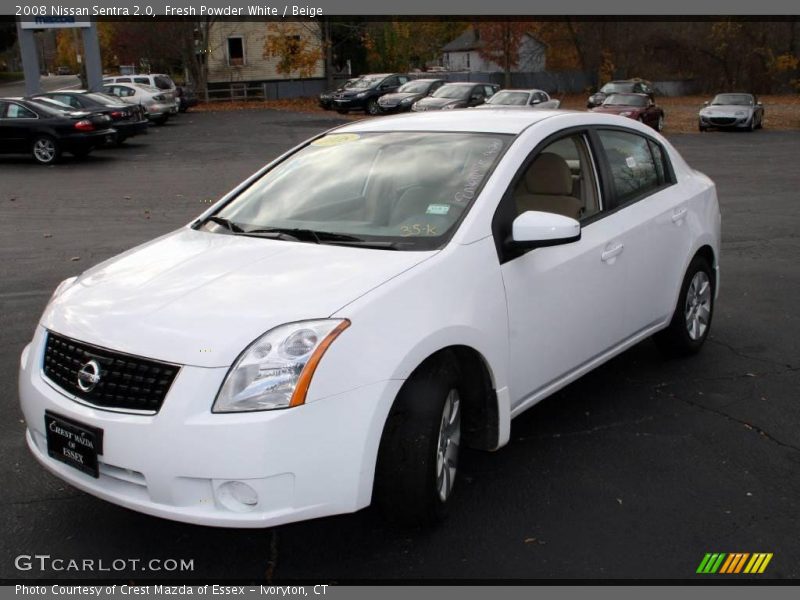 Fresh Powder White / Beige 2008 Nissan Sentra 2.0