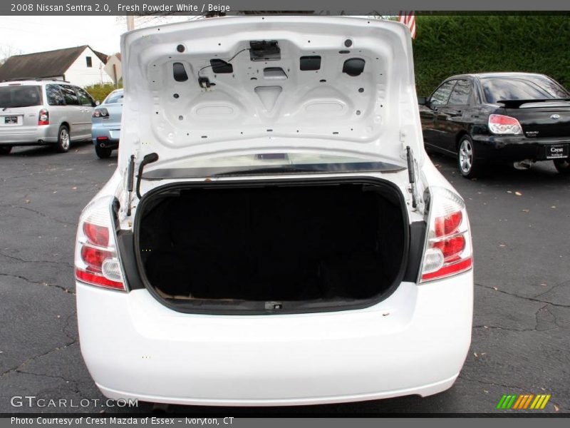 Fresh Powder White / Beige 2008 Nissan Sentra 2.0