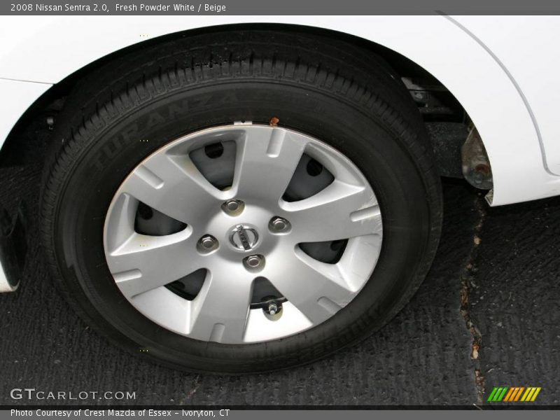 Fresh Powder White / Beige 2008 Nissan Sentra 2.0