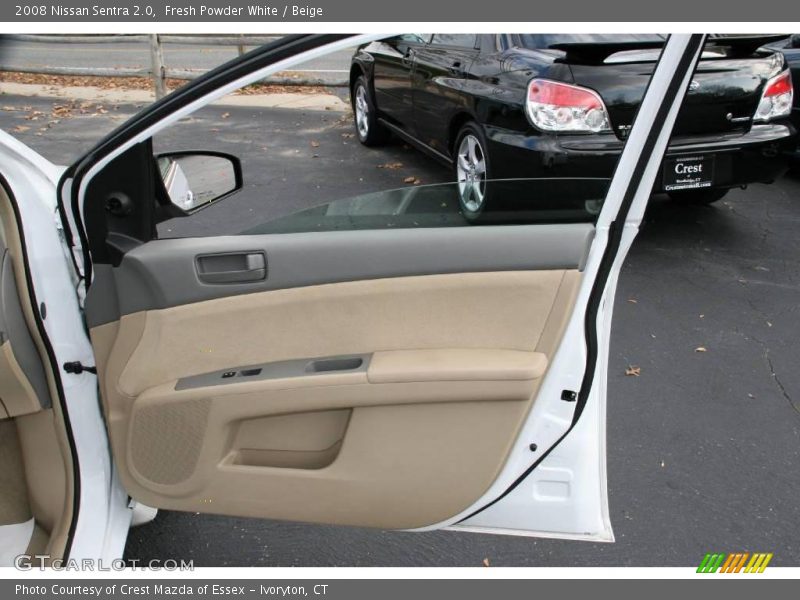 Fresh Powder White / Beige 2008 Nissan Sentra 2.0