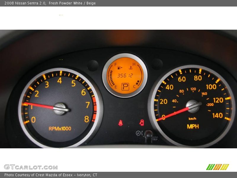 Fresh Powder White / Beige 2008 Nissan Sentra 2.0