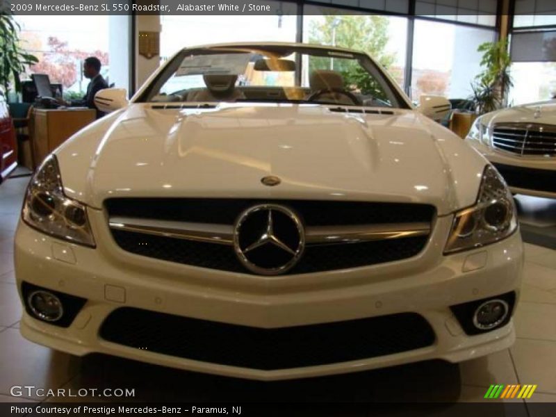 Alabaster White / Stone 2009 Mercedes-Benz SL 550 Roadster