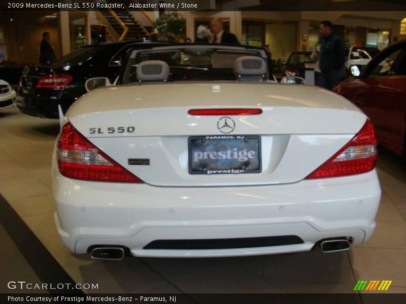 Alabaster White / Stone 2009 Mercedes-Benz SL 550 Roadster