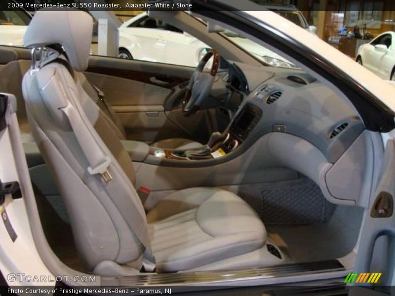 Alabaster White / Stone 2009 Mercedes-Benz SL 550 Roadster