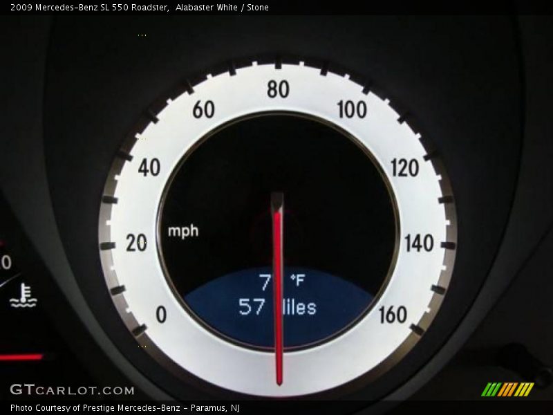Alabaster White / Stone 2009 Mercedes-Benz SL 550 Roadster