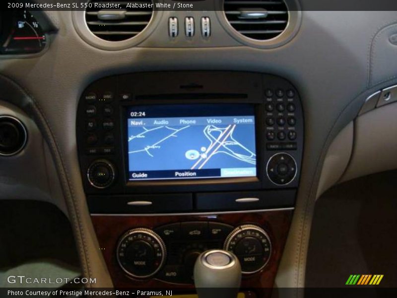 Alabaster White / Stone 2009 Mercedes-Benz SL 550 Roadster