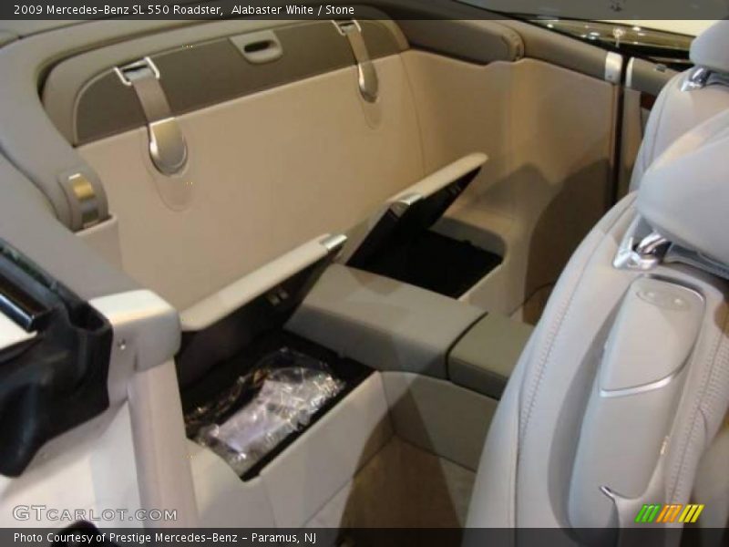Alabaster White / Stone 2009 Mercedes-Benz SL 550 Roadster