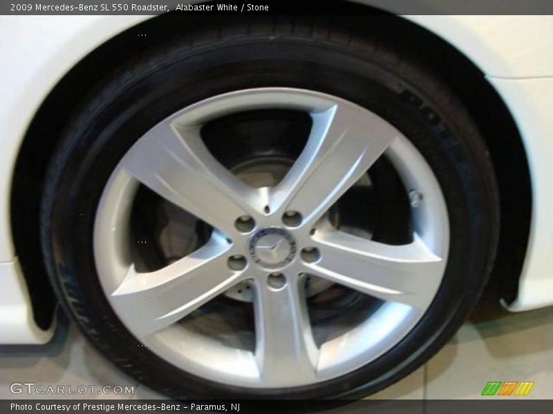 Alabaster White / Stone 2009 Mercedes-Benz SL 550 Roadster