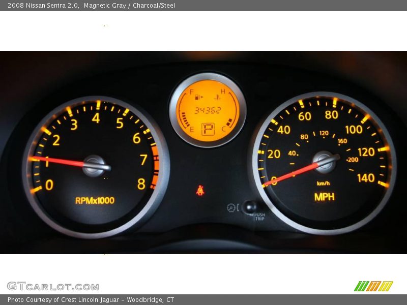 Magnetic Gray / Charcoal/Steel 2008 Nissan Sentra 2.0