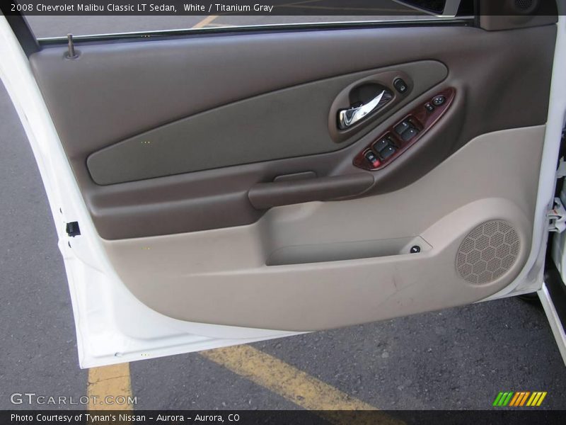 White / Titanium Gray 2008 Chevrolet Malibu Classic LT Sedan