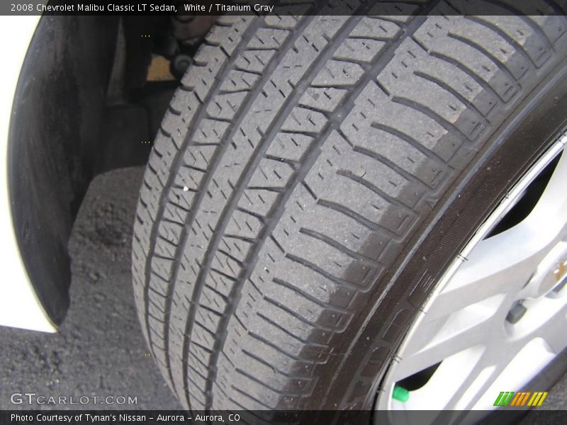 White / Titanium Gray 2008 Chevrolet Malibu Classic LT Sedan