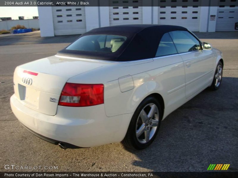 Arctic White / Black 2004 Audi A4 3.0 Cabriolet