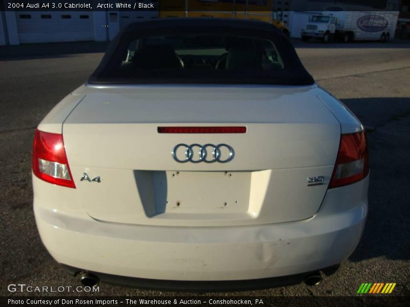 Arctic White / Black 2004 Audi A4 3.0 Cabriolet