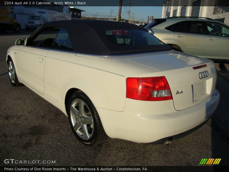 Arctic White / Black 2004 Audi A4 3.0 Cabriolet