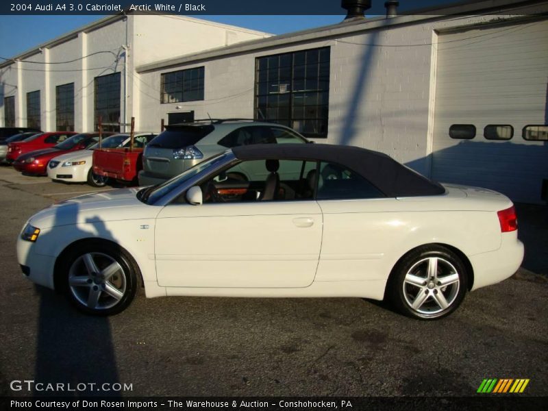 Arctic White / Black 2004 Audi A4 3.0 Cabriolet