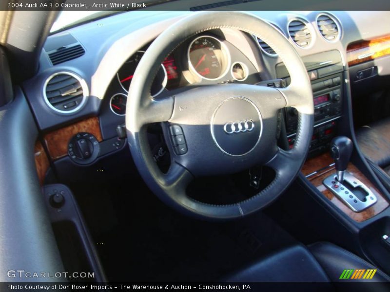 Arctic White / Black 2004 Audi A4 3.0 Cabriolet