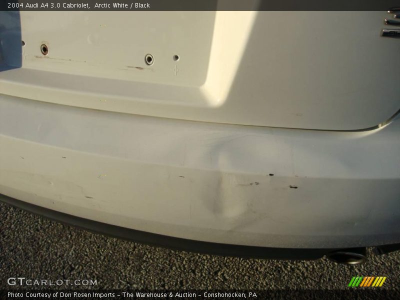 Arctic White / Black 2004 Audi A4 3.0 Cabriolet