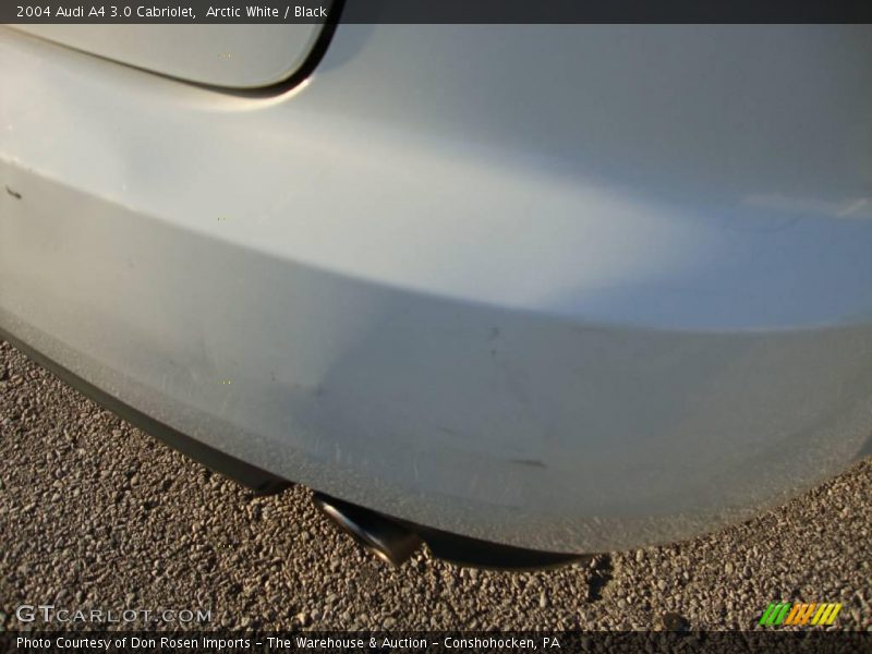 Arctic White / Black 2004 Audi A4 3.0 Cabriolet
