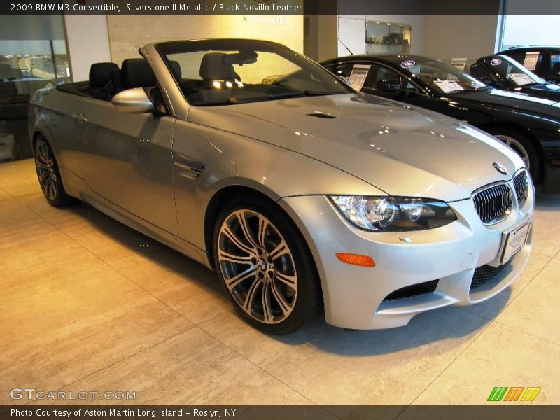 Silverstone II Metallic / Black Novillo Leather 2009 BMW M3 Convertible