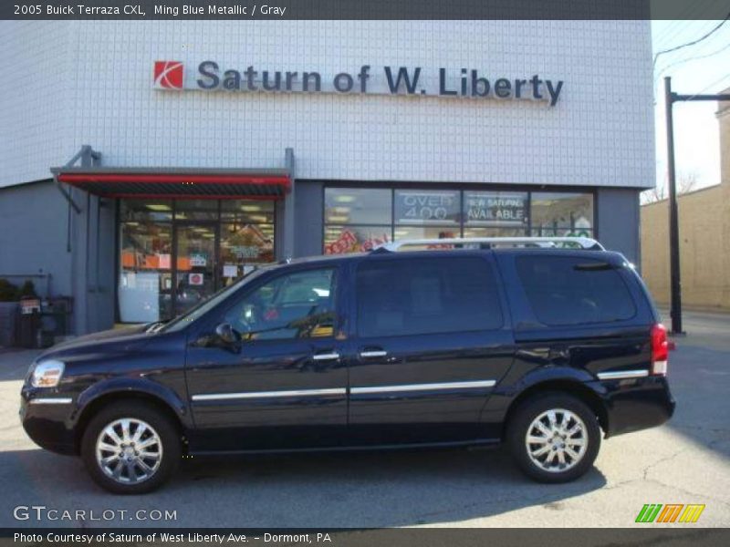 Ming Blue Metallic / Gray 2005 Buick Terraza CXL