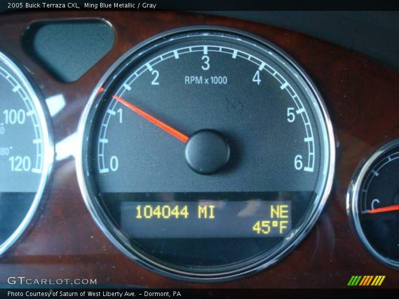 Ming Blue Metallic / Gray 2005 Buick Terraza CXL