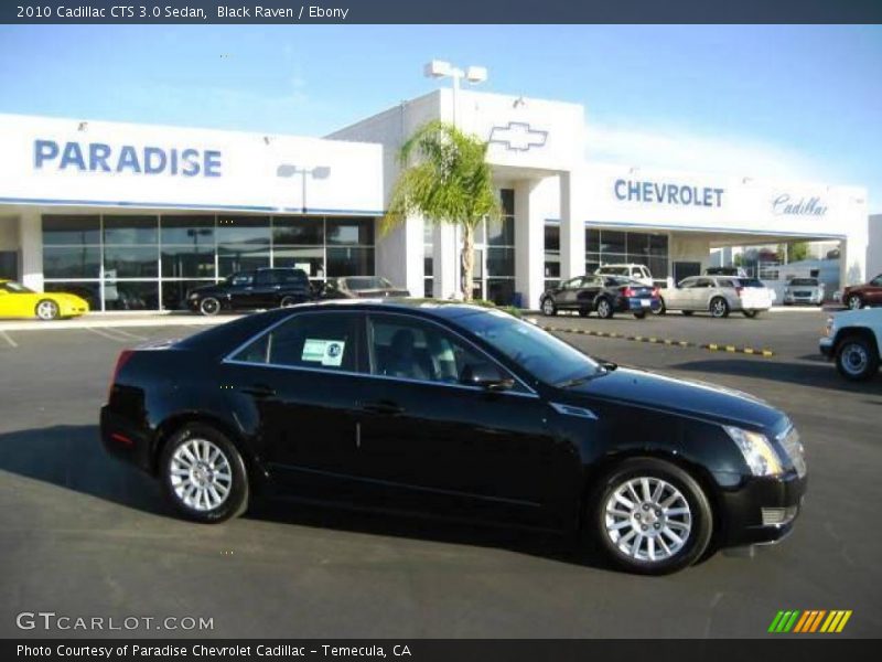 Black Raven / Ebony 2010 Cadillac CTS 3.0 Sedan