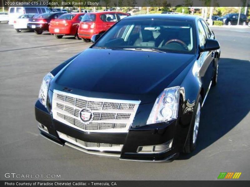 Black Raven / Ebony 2010 Cadillac CTS 3.0 Sedan