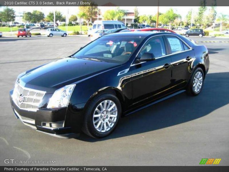 Black Raven / Ebony 2010 Cadillac CTS 3.0 Sedan