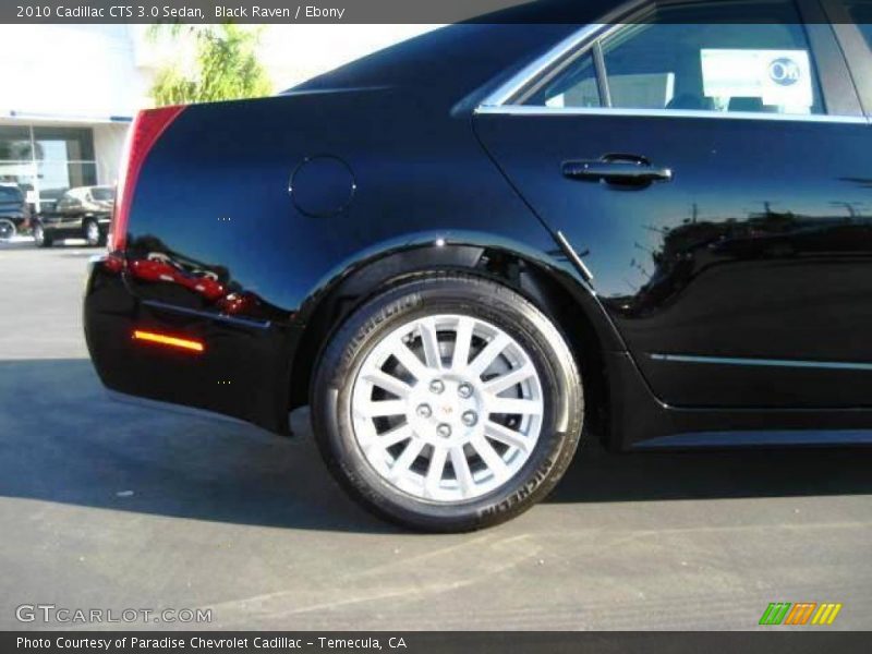 Black Raven / Ebony 2010 Cadillac CTS 3.0 Sedan