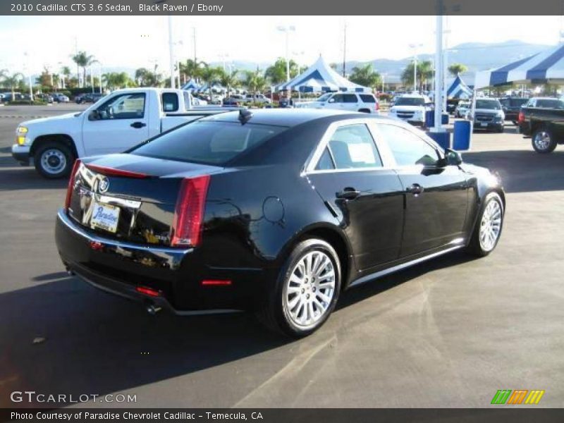 Black Raven / Ebony 2010 Cadillac CTS 3.6 Sedan