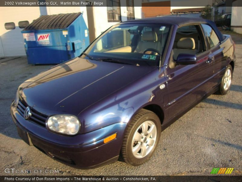 Marlin Blue Pearl / Beige 2002 Volkswagen Cabrio GLX