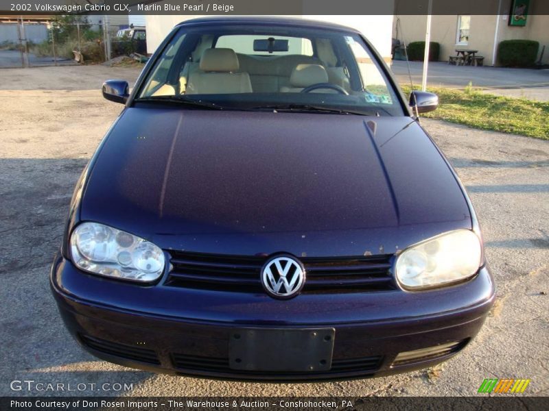 Marlin Blue Pearl / Beige 2002 Volkswagen Cabrio GLX
