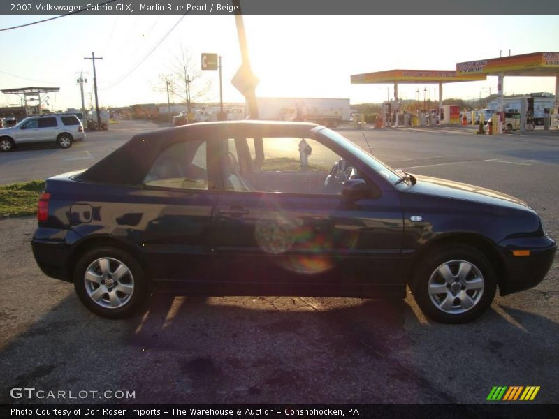 Marlin Blue Pearl / Beige 2002 Volkswagen Cabrio GLX