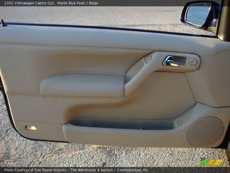 Marlin Blue Pearl / Beige 2002 Volkswagen Cabrio GLX