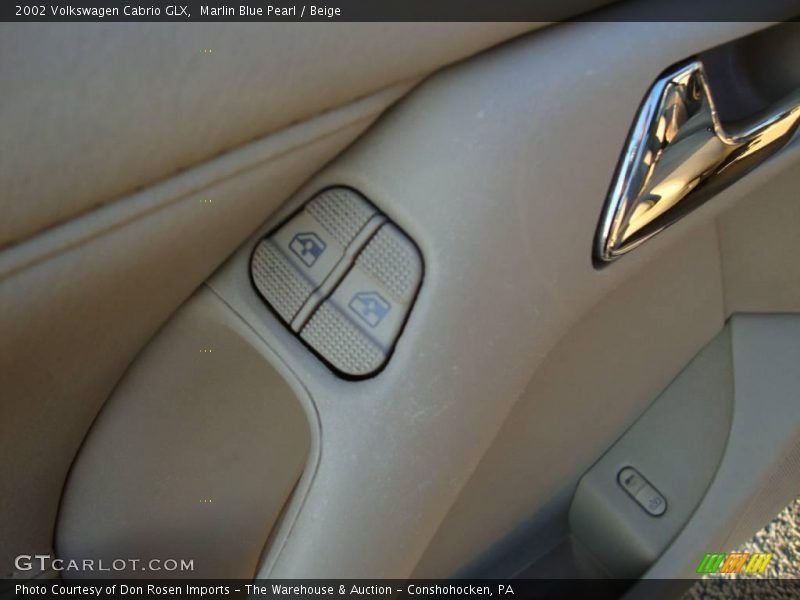 Marlin Blue Pearl / Beige 2002 Volkswagen Cabrio GLX