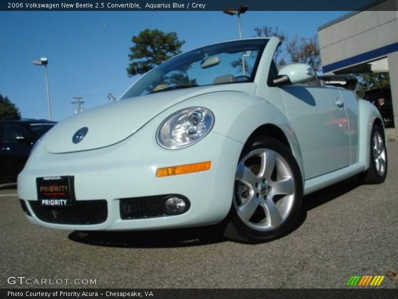 Aquarius Blue / Grey 2006 Volkswagen New Beetle 2.5 Convertible