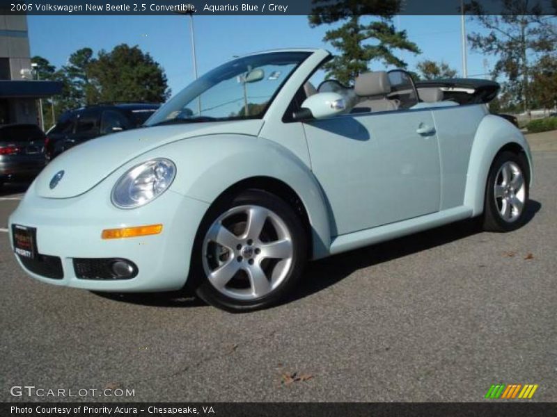 Aquarius Blue / Grey 2006 Volkswagen New Beetle 2.5 Convertible