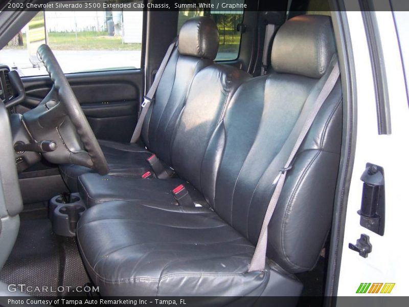 Summit White / Graphite 2002 Chevrolet Silverado 3500 Extended Cab Chassis