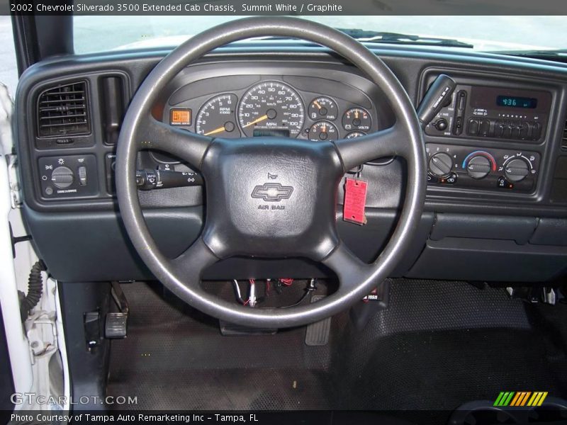 Summit White / Graphite 2002 Chevrolet Silverado 3500 Extended Cab Chassis