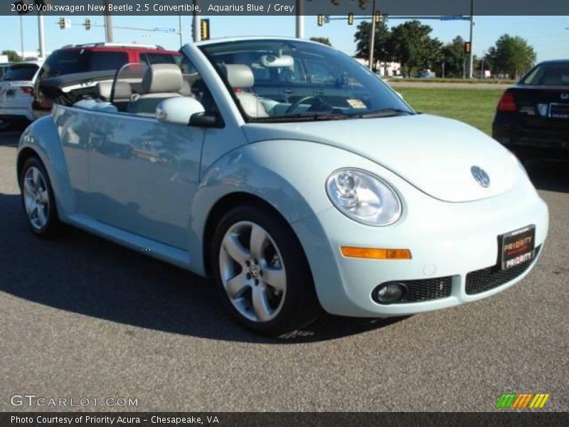 Aquarius Blue / Grey 2006 Volkswagen New Beetle 2.5 Convertible
