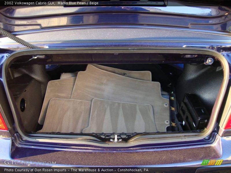 Marlin Blue Pearl / Beige 2002 Volkswagen Cabrio GLX