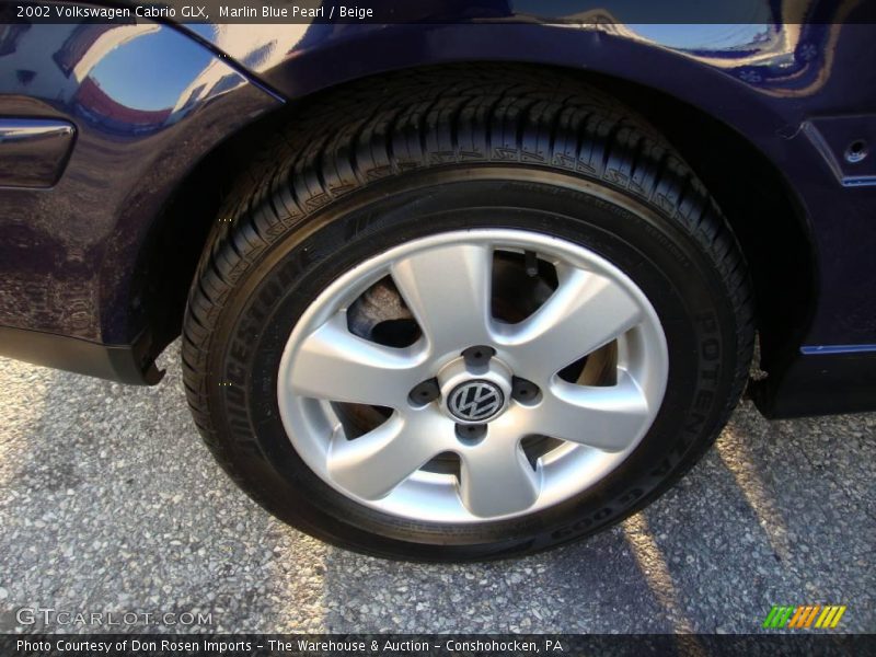 Marlin Blue Pearl / Beige 2002 Volkswagen Cabrio GLX