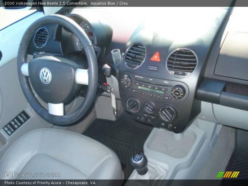 Aquarius Blue / Grey 2006 Volkswagen New Beetle 2.5 Convertible