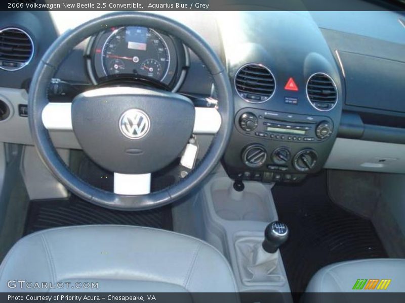 Aquarius Blue / Grey 2006 Volkswagen New Beetle 2.5 Convertible
