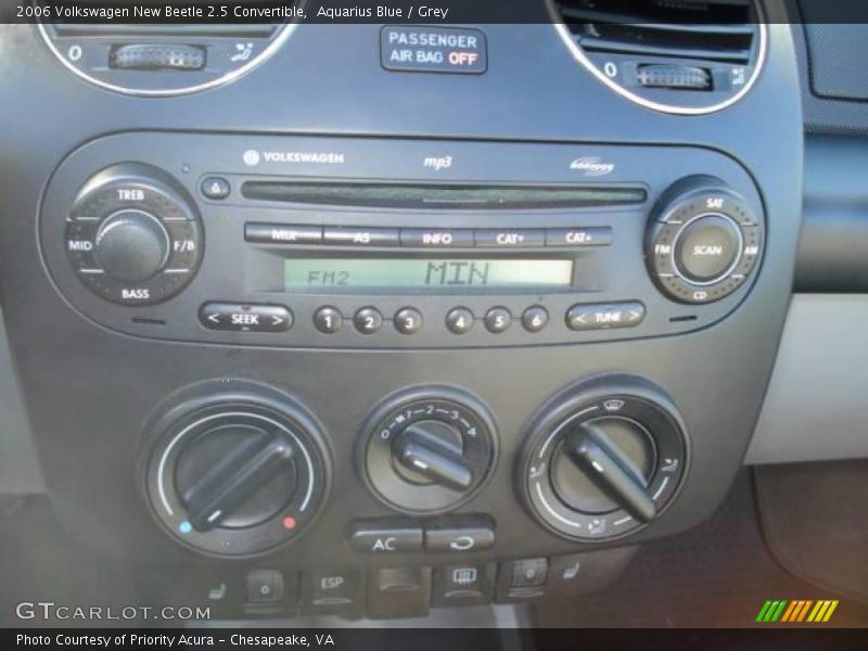 Aquarius Blue / Grey 2006 Volkswagen New Beetle 2.5 Convertible