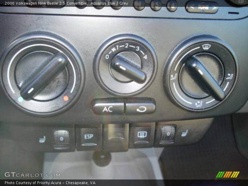 Aquarius Blue / Grey 2006 Volkswagen New Beetle 2.5 Convertible